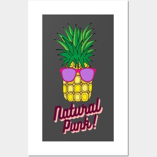 funny pineapple sunglasses natural punk Posters and Art